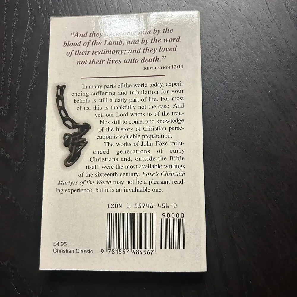 Foxe's Christian Martyrs of the World by John Foxe (1994, Mass Market)